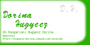 dorina hugyecz business card